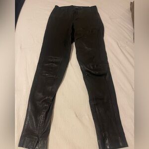 Polo Ralph Lauren Black Leather Leggings size M